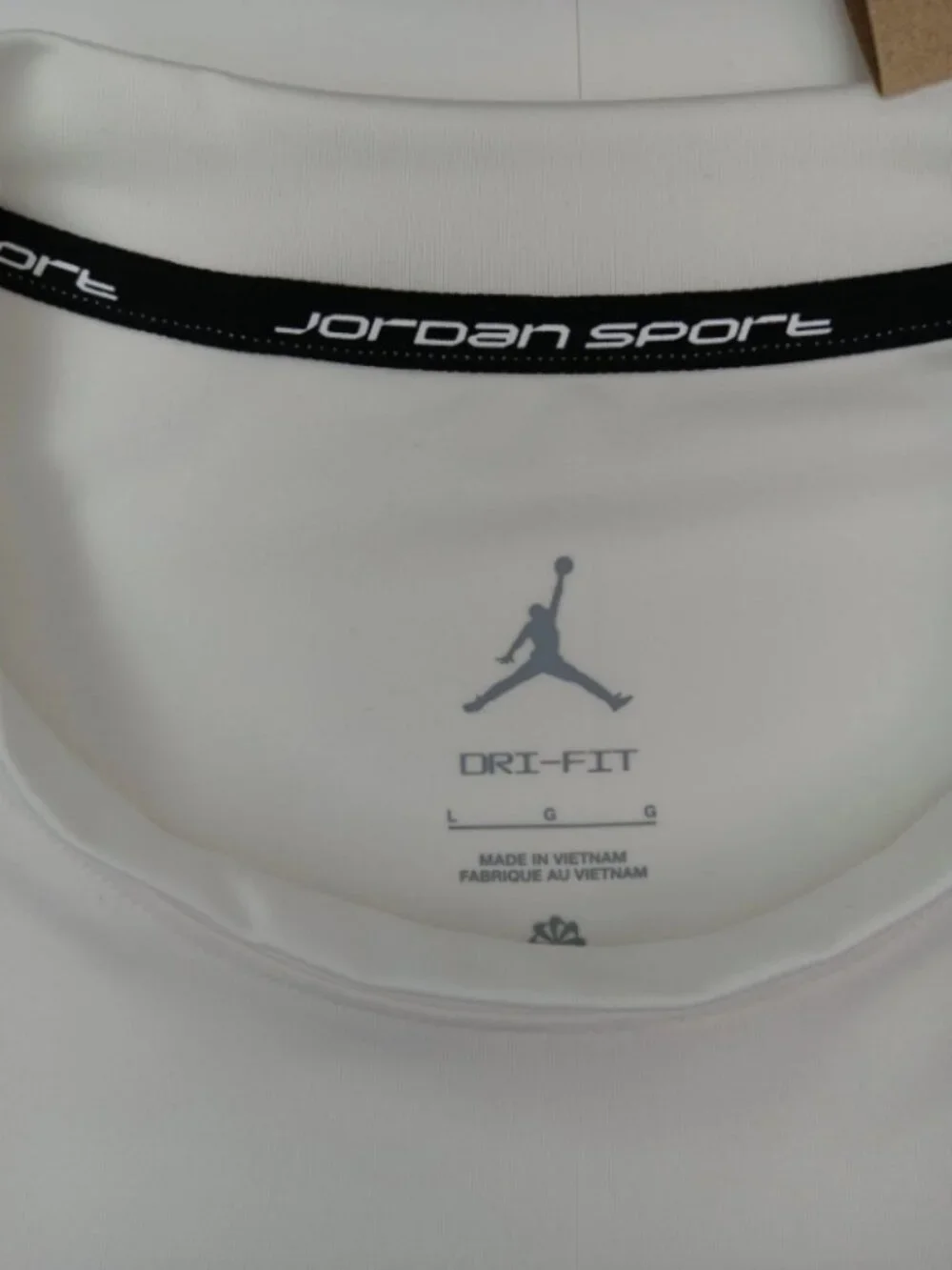 Nike Jordan Sport Essentials Men's Dri-FIT Short-Sleeve Top White Size L